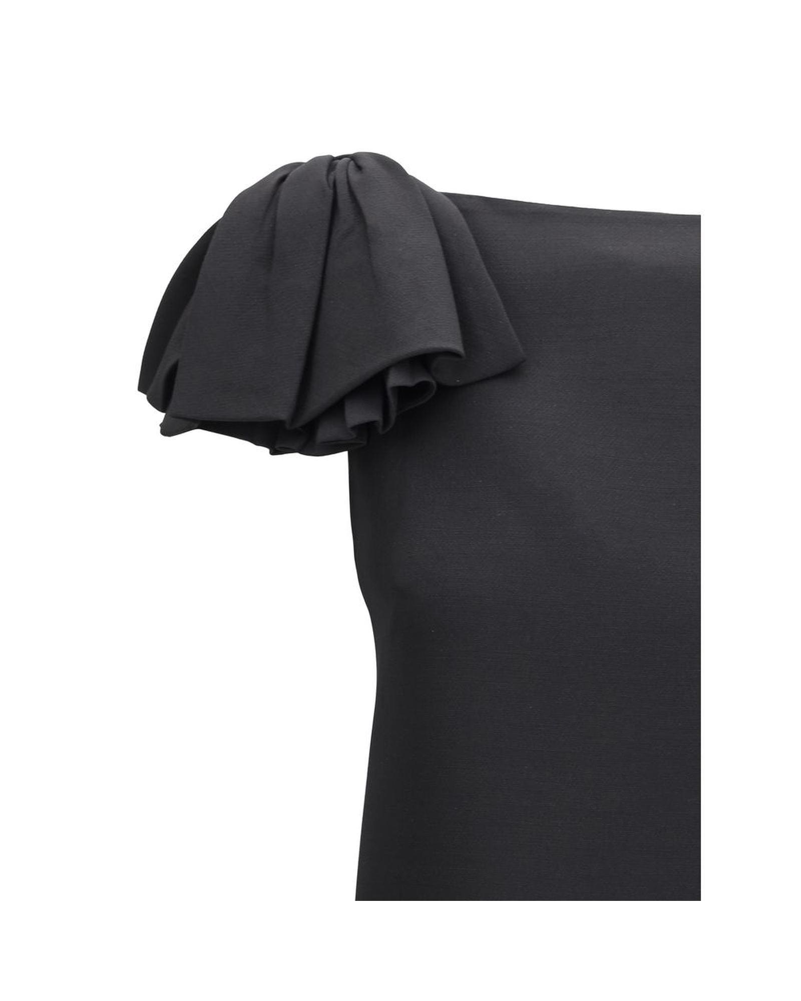 Valentino Mini Dress Ruffled Mini Dress A-line Dress Black Dresses image 3