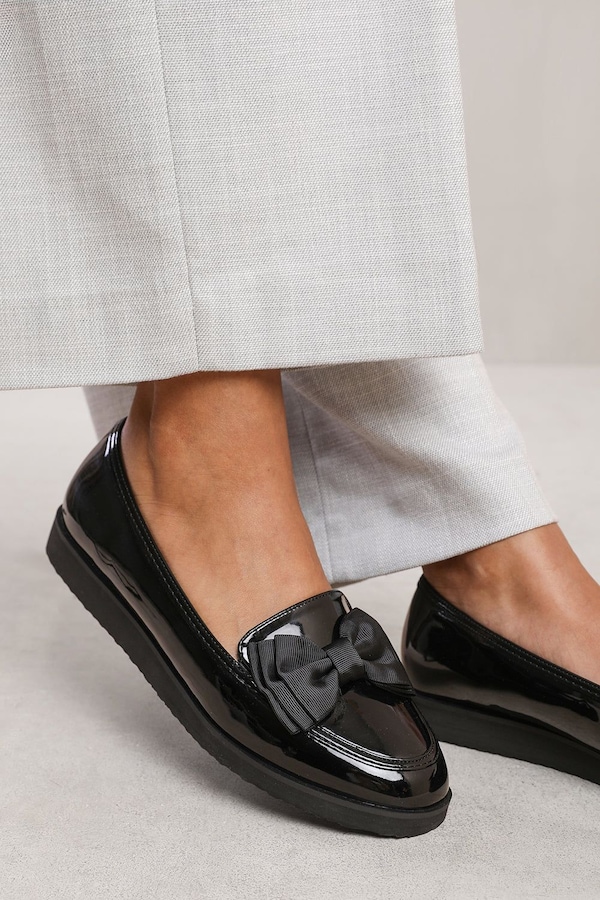 Where's That From 'Fionna' Slip On Loafer Slider With Bow Detail