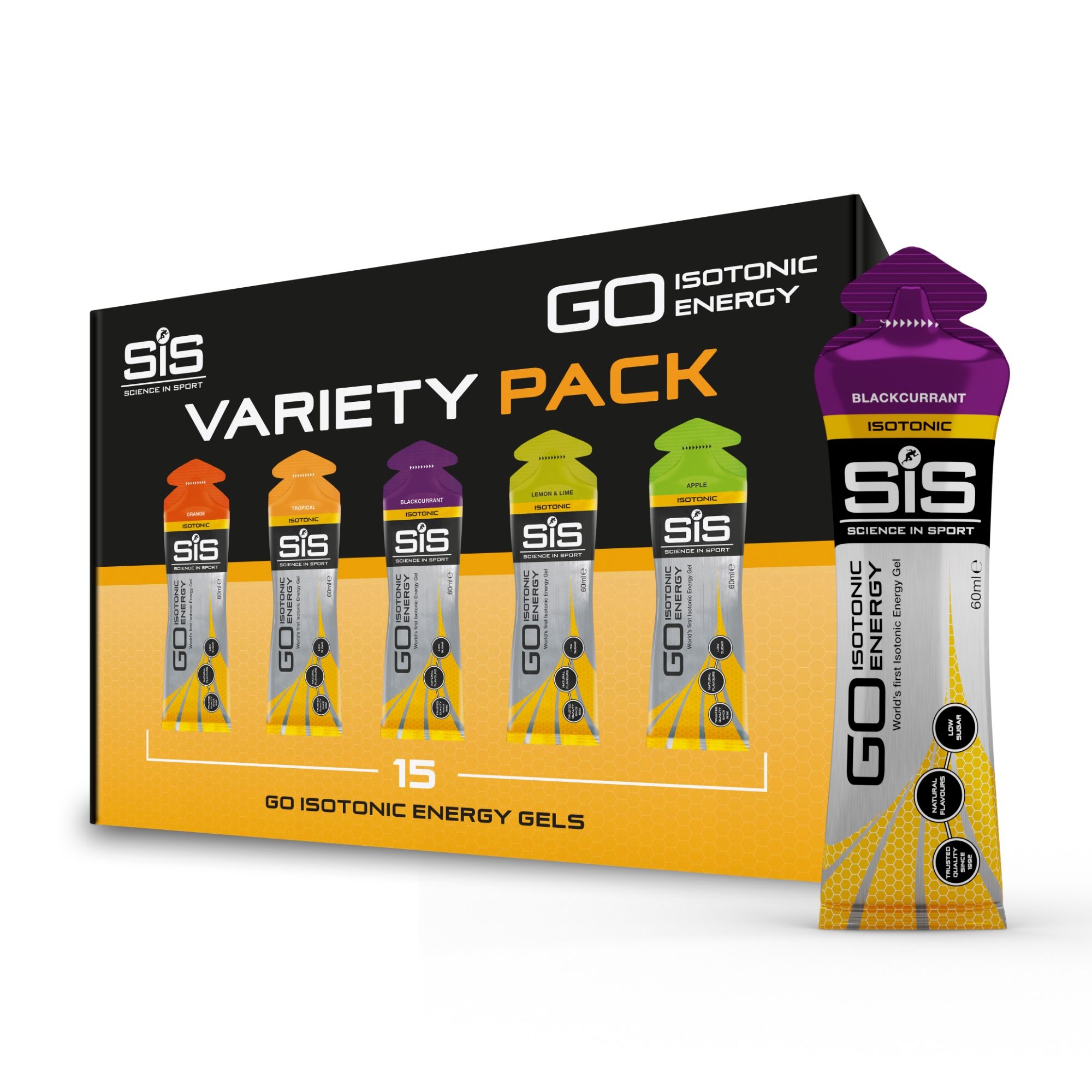Science in Sport Go Isotonic Energy Gel Variety - 15 Pack image 1