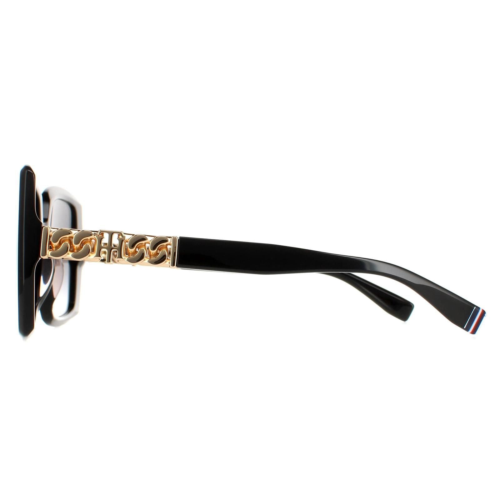 Tommy Hilfiger Square Black Dark Grey Gradient TH 1894/S image 3