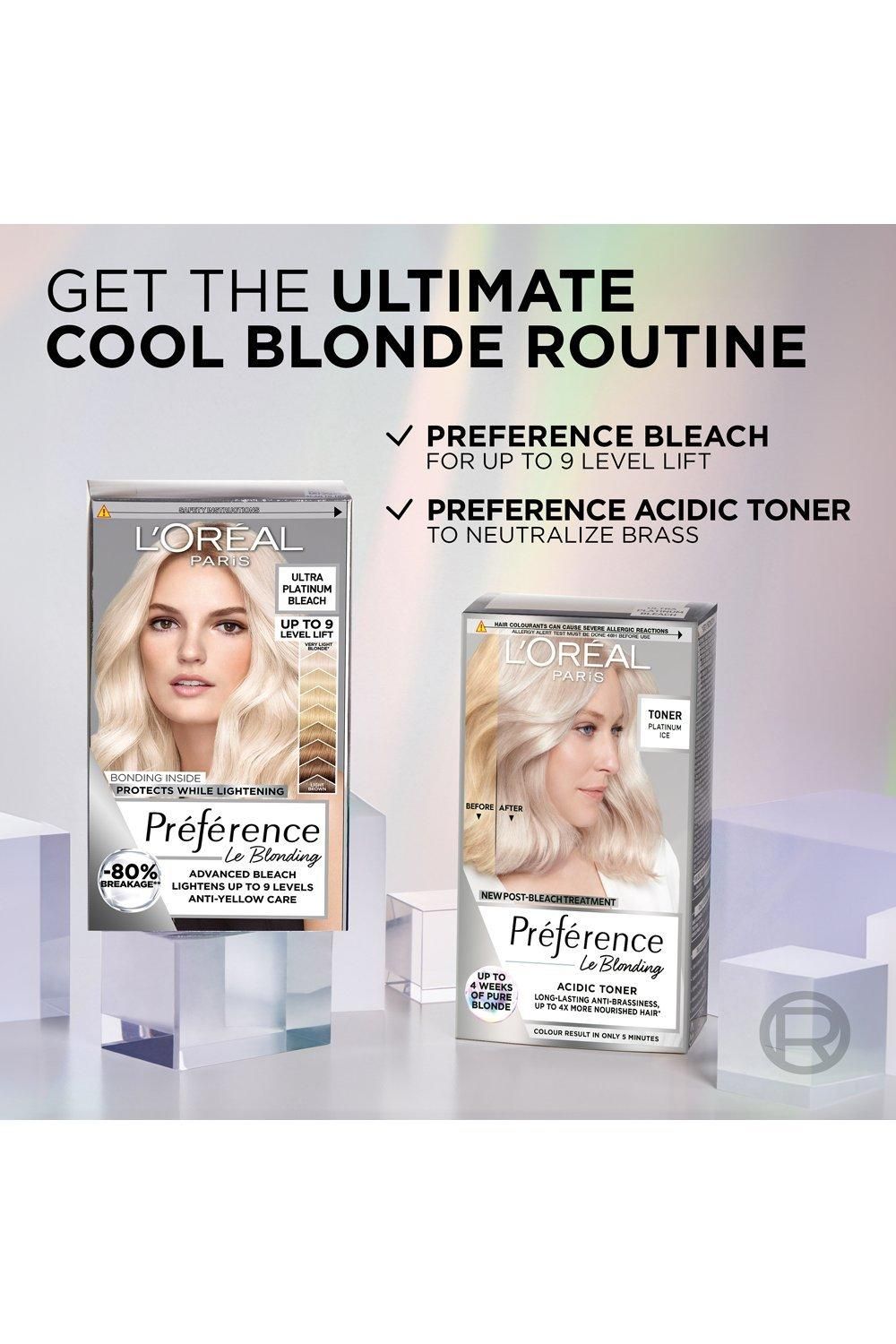 L'Oréal Paris Préférence Le Blonding Acidic Toner - Platinum Ice Multi image 6