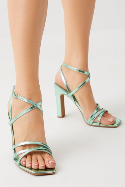 Coast Tara Barely There Heeled Sandals Green
