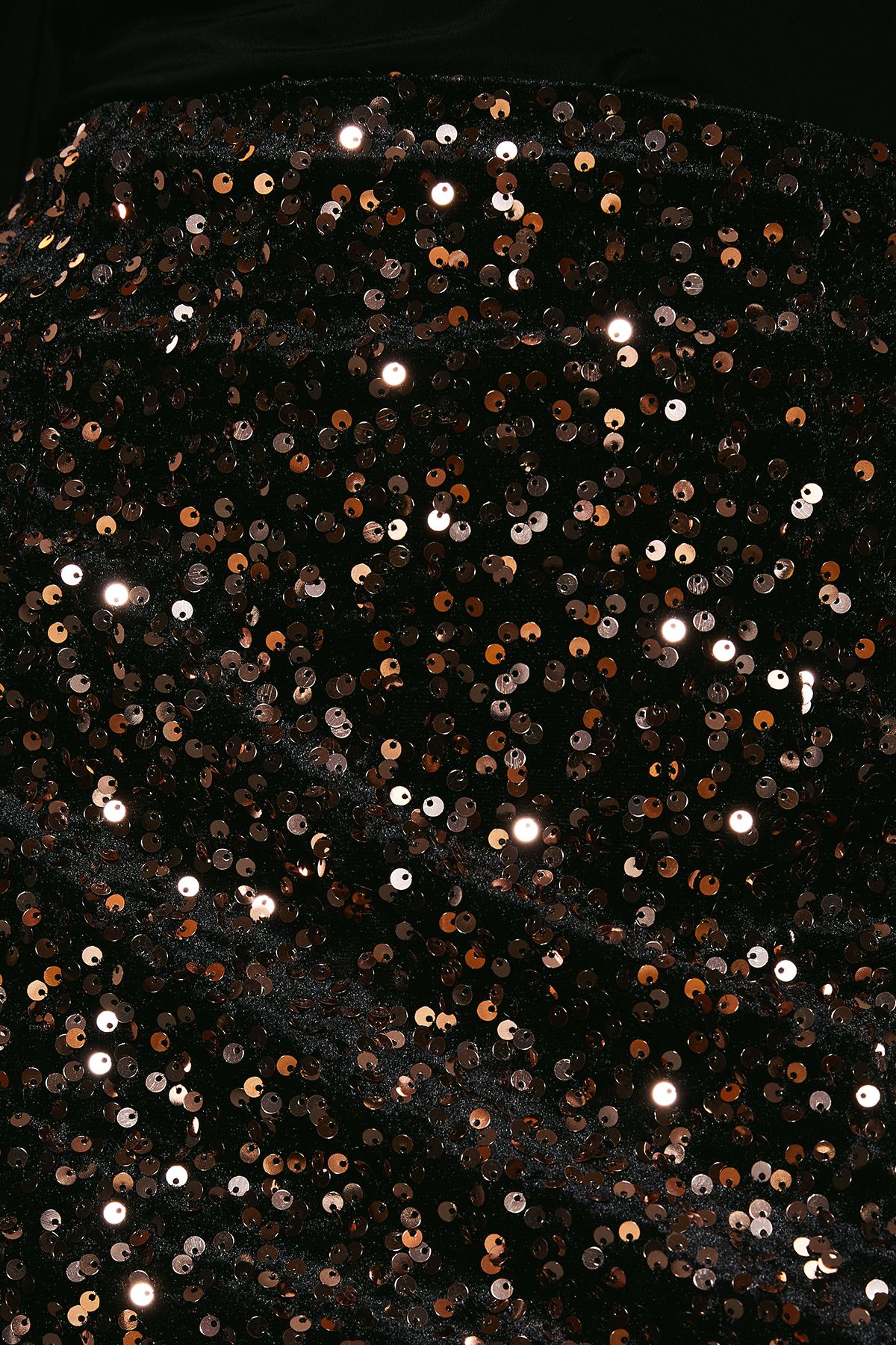 Dorothy Perkins Petite Velvet Sequin Midi Skirt Bronze image 5