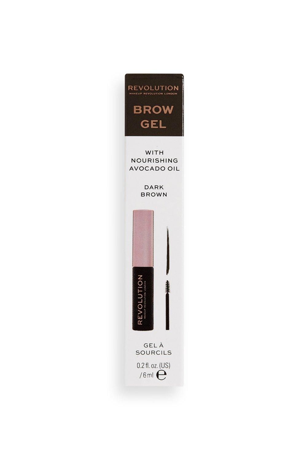 Revolution Brow Gel Dark Brown image 3