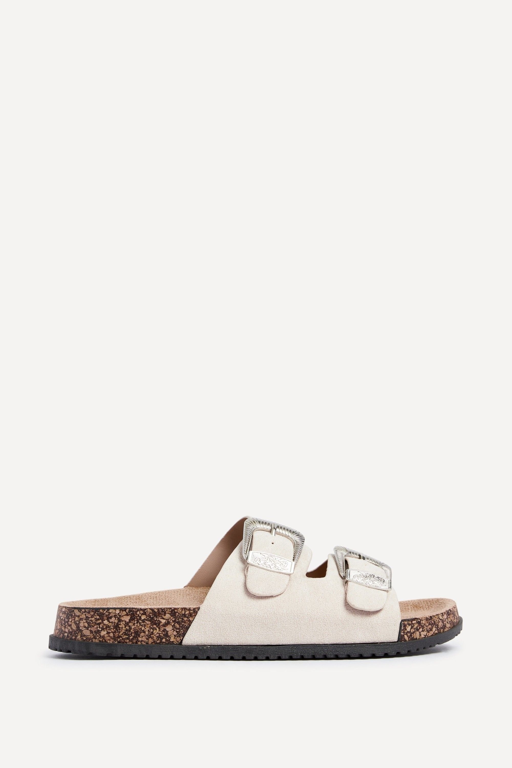 Linzi Marlow Beige Western Buckle Sandals image 1