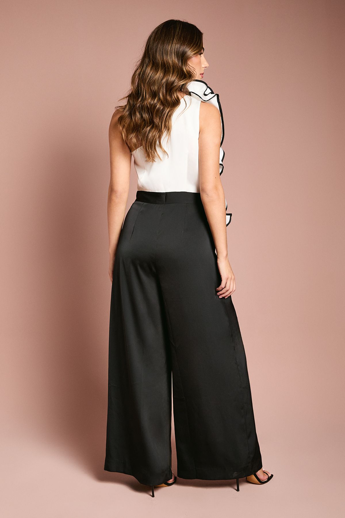 Coast Corsage One Shoulder Wide Leg Jumpsuit Mono image 5