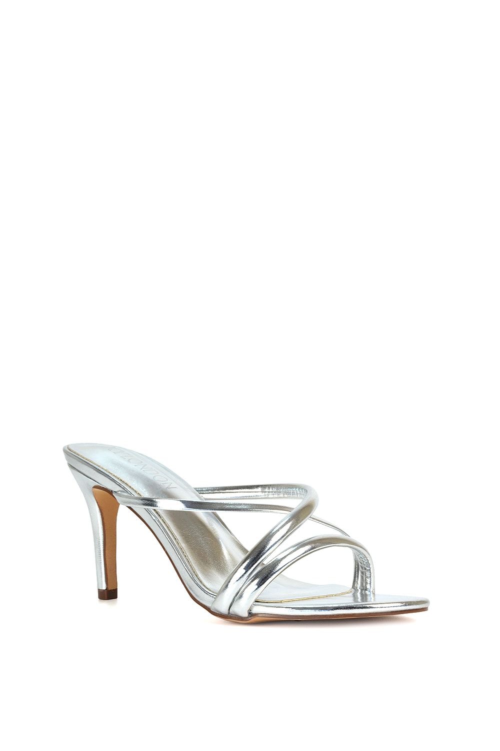 XY London 'Angel' Slip On Mid Heel Stiletto Mule Heeled Sandals image 2