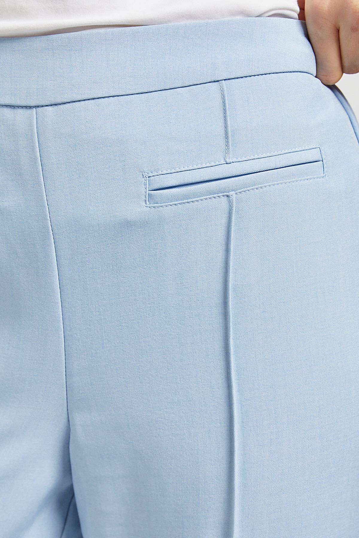 Dorothy Perkins Elastic Waist Straight Leg Trouser Pale Blue image 4