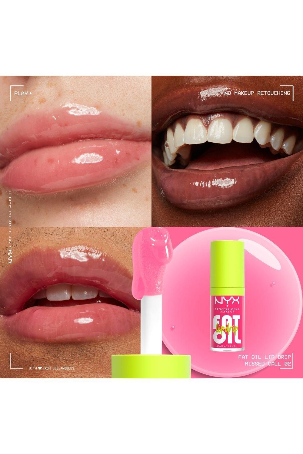 NYX Professional Makeup Fat Oil Lip Drip Lip Gloss 4.8ml Missed Call image 4