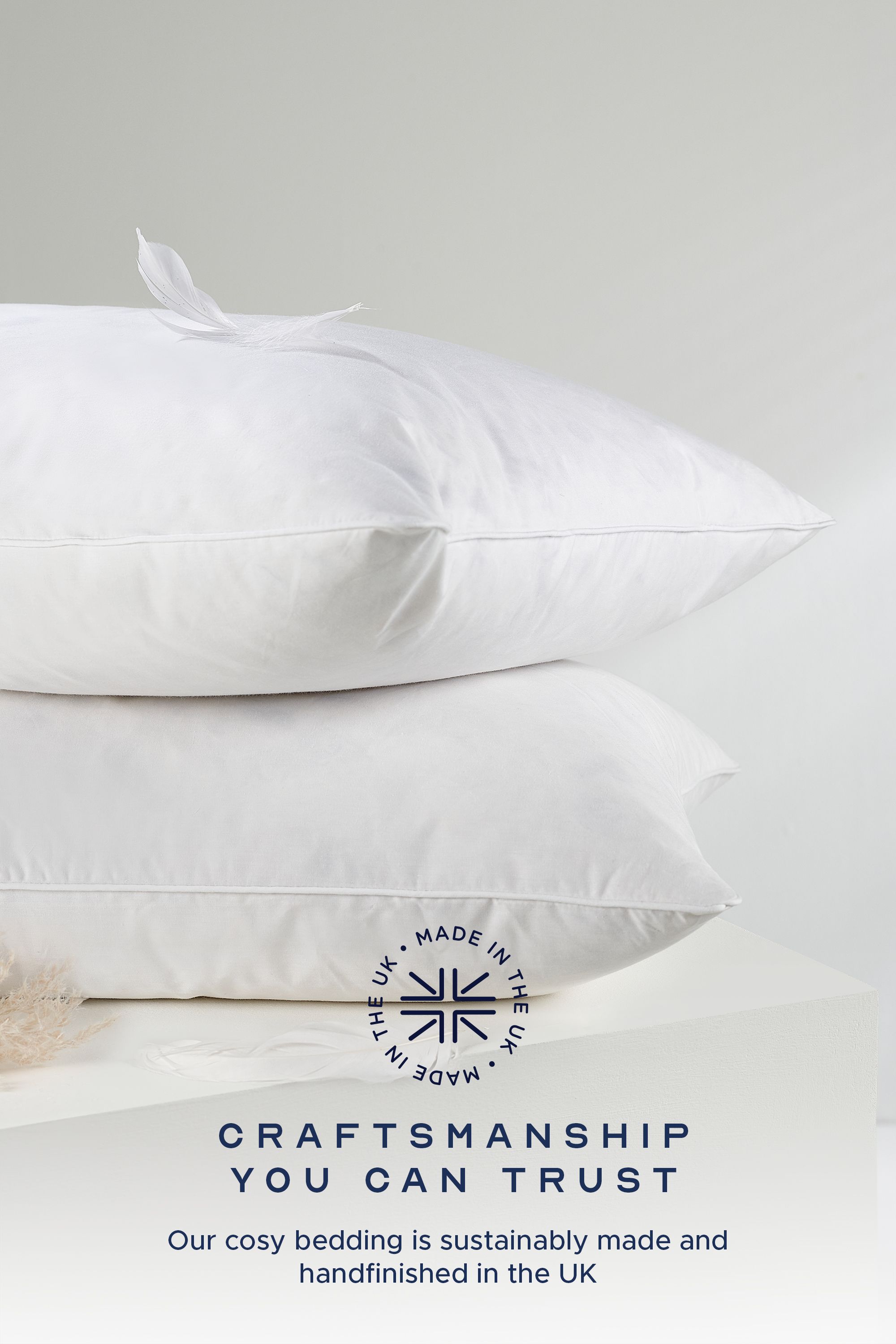 Snuggledown 4 Pack Scandinavian Duck Feather & Down Medium Support Pillows image 5