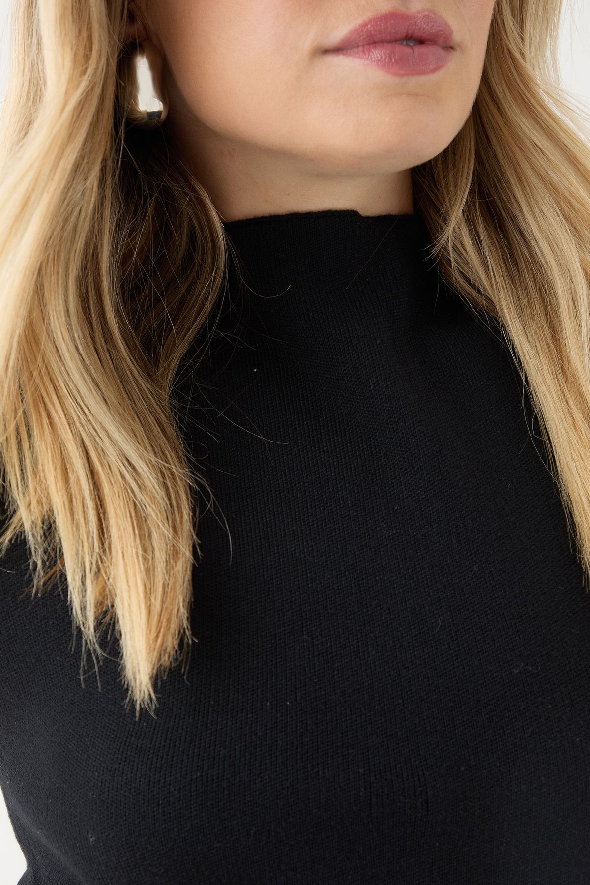 MissPap Fine Gauge Cap Sleeve Playsuit Black image 5