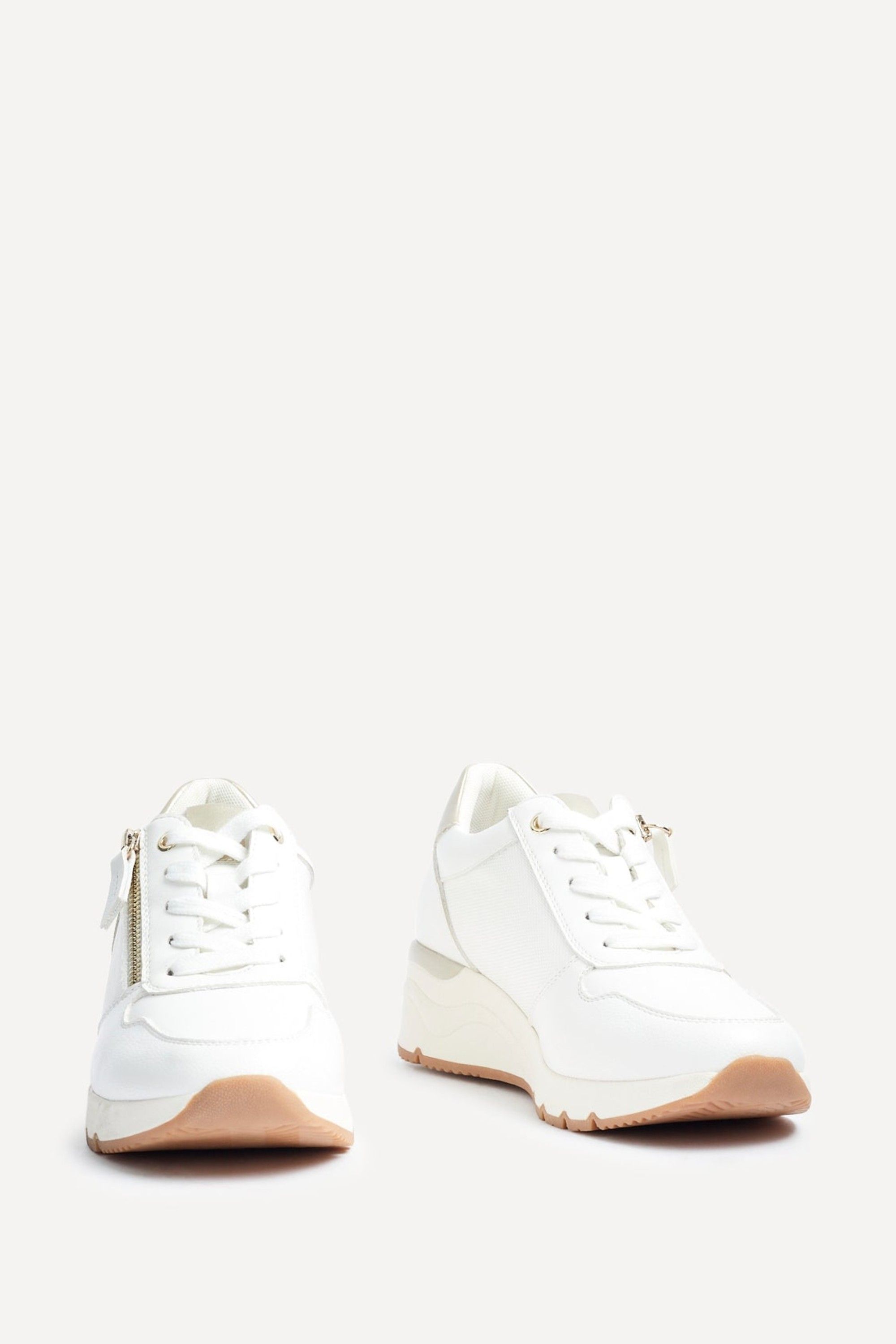 Linzi Kyla White Wedge Trainer image 3