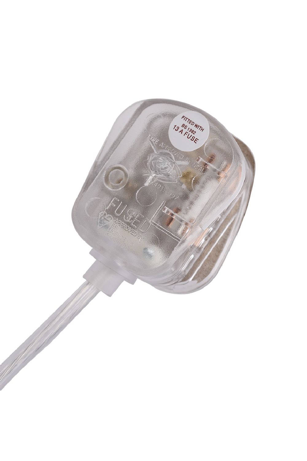 Living and Home Crystal Table Lamp with Scalloped Lampshade image 7