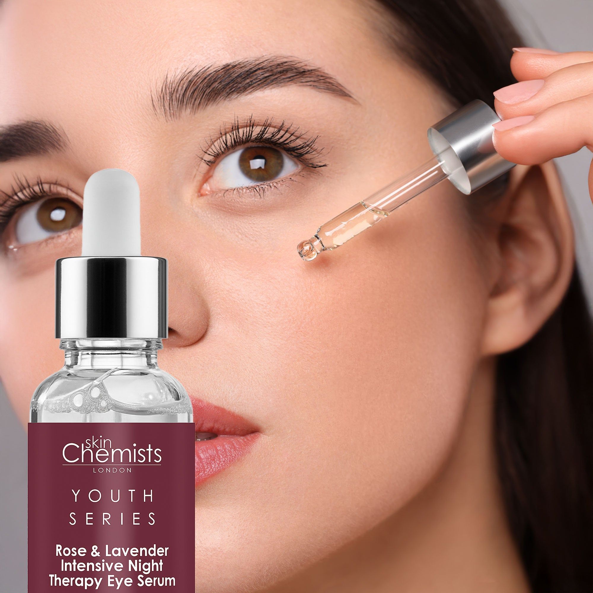skinChemists Youth Series Rose & Lavender Intensive Night Therapy Eye Serum 15ml image 5