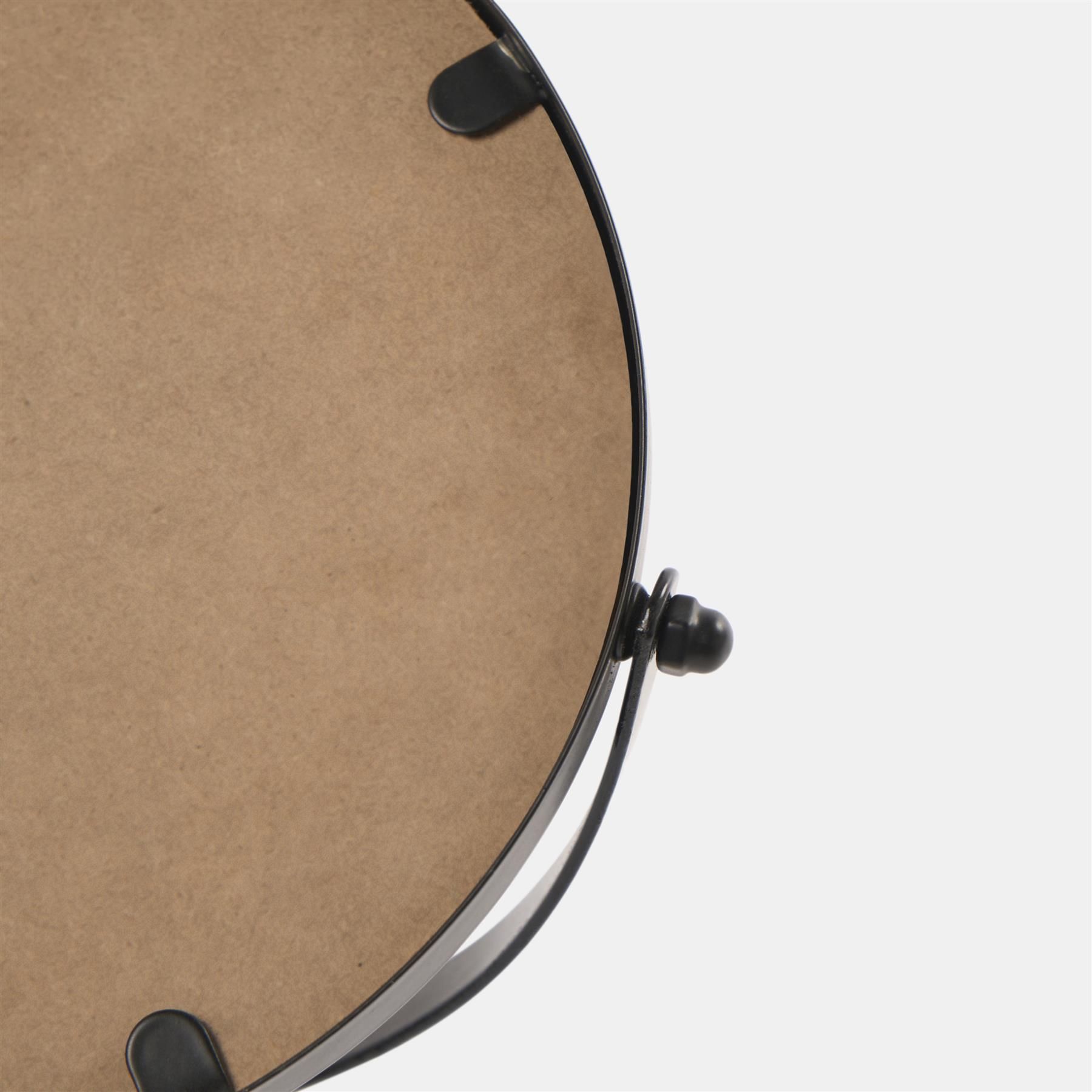 OHS Round Bathroom Mirror Accessories Free Standing Vanity Stainless Steel Silver image 6