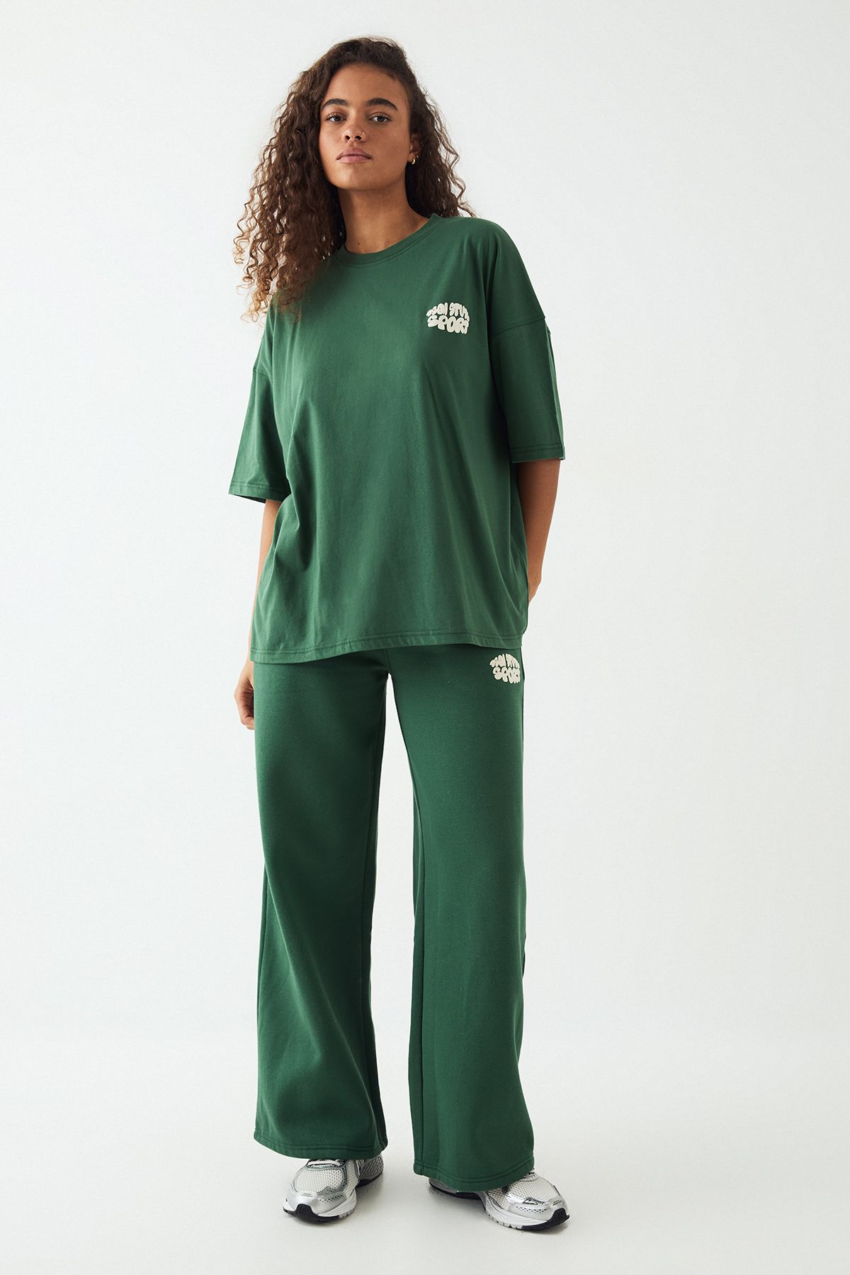 DSGN Studio DSGN Studio Sport Bubble Oversized T-Shirt Forest image 3