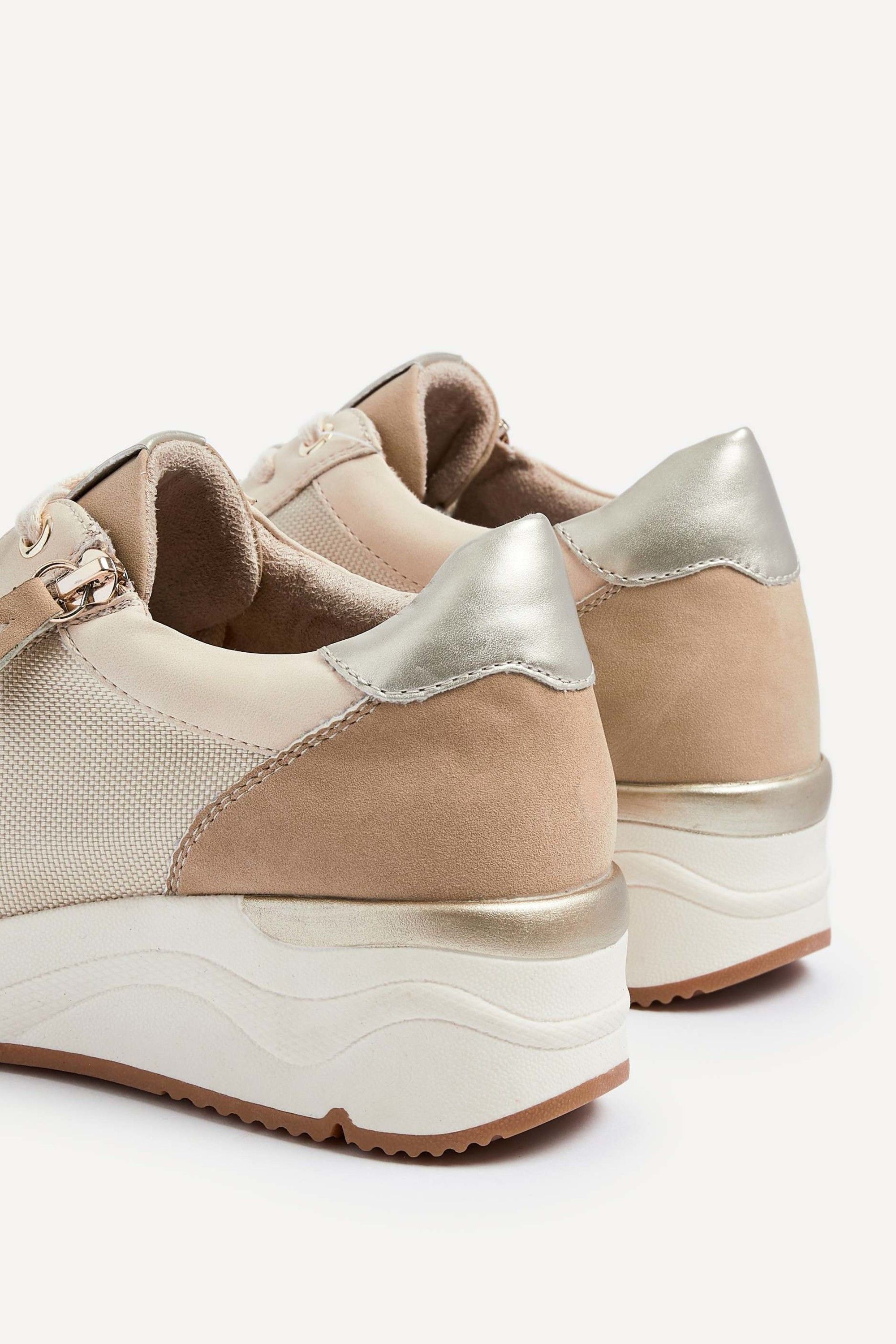 Linzi Luca Nude Wedge Trainer image 5