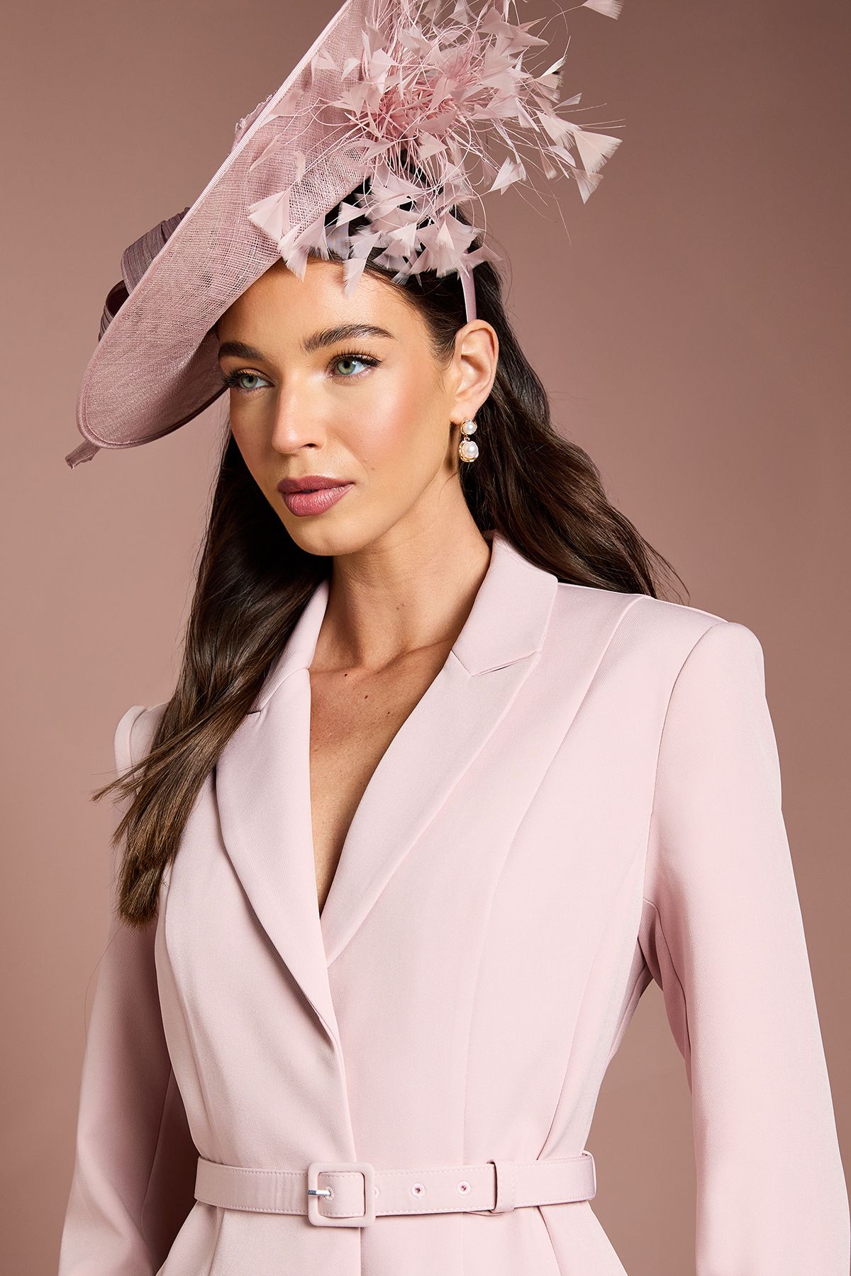 Coast Lisa Tan Tailored Coat Blush image 4
