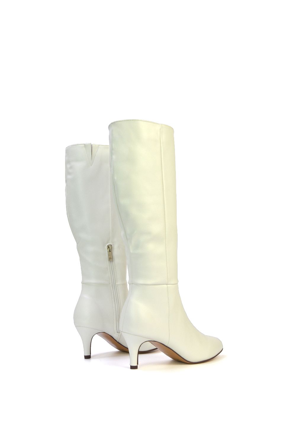 XY London 'Coby' Pointed Mid Stiletto Heel Knee High Boots image 5