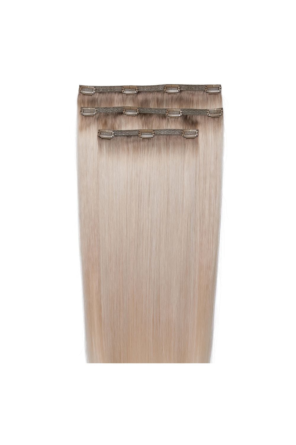 Beauty Works Beauty Works x Molly-Mae Deluxe Clip In 18 Inch Glacier Blonde image 1