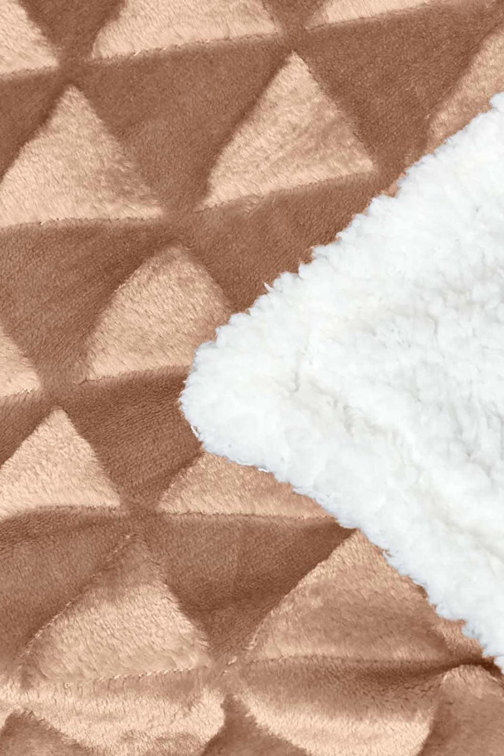 Homescapes Geometric Triangle Velvet Throw image 5