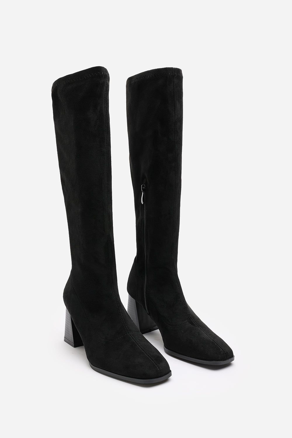 Where's That From 'Yasmine' Stretch Calf Suede Block Heel Boots image 3