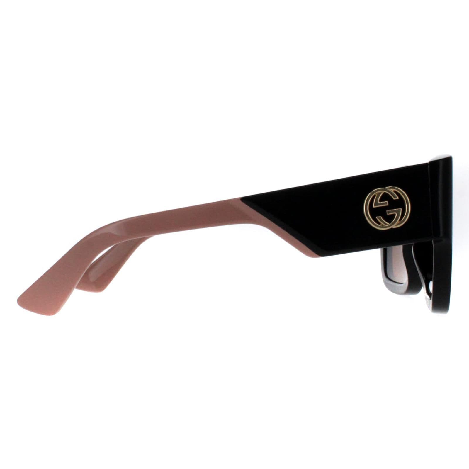 Gucci Square Black with Nude Pink Brown GG1663S image 4