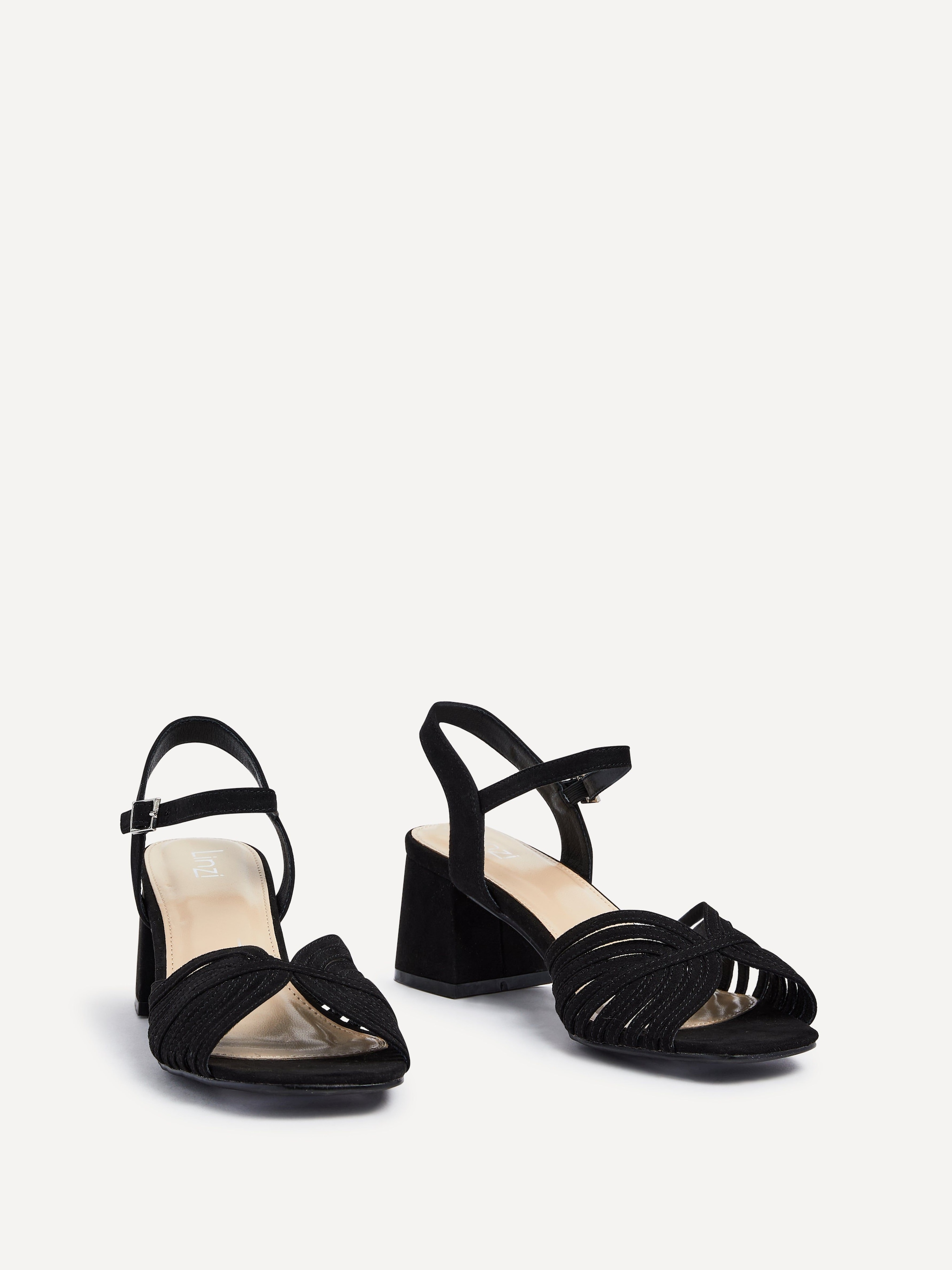Linzi Ivy Black Suede Block Heel image 3