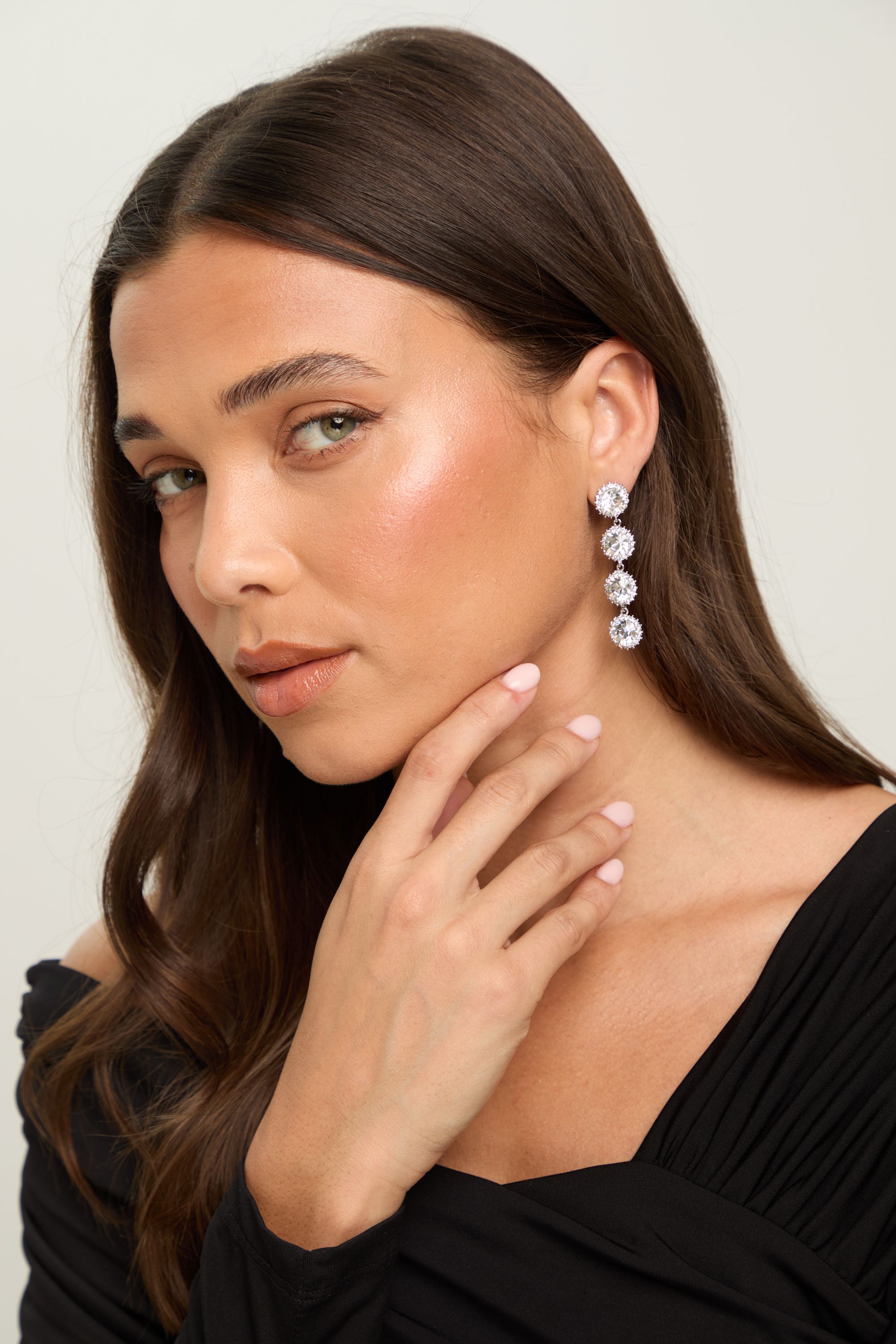 Jon Richard Crystal Statement Drop Earring image 2
