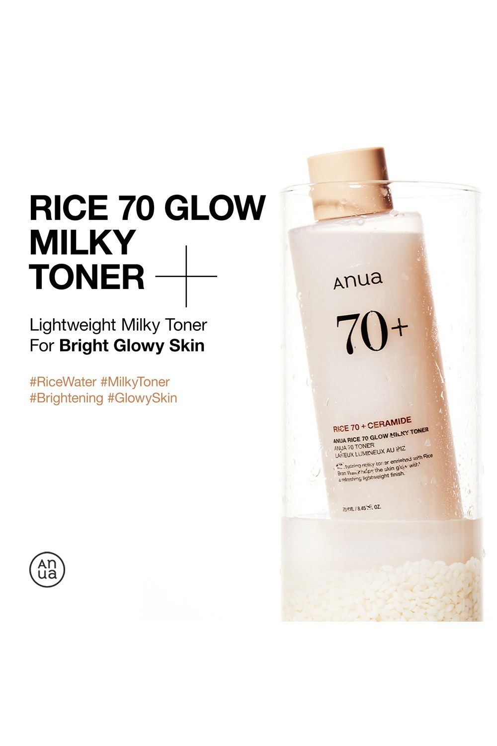 Anua Rice 70 Glow Milky Toner 250ml Multi image 2