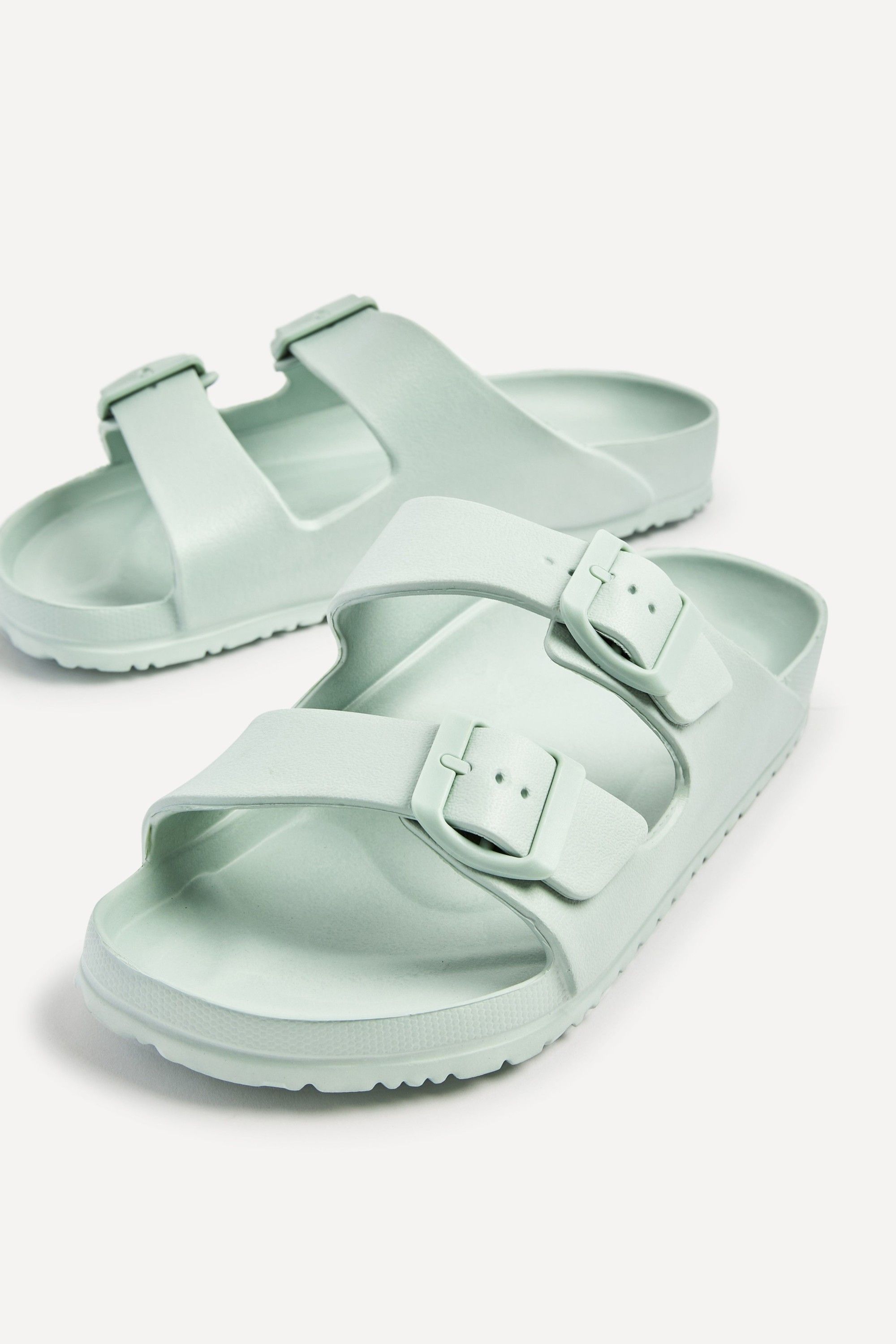 Linzi Candice Mint Slip On Slider Sandals image 4
