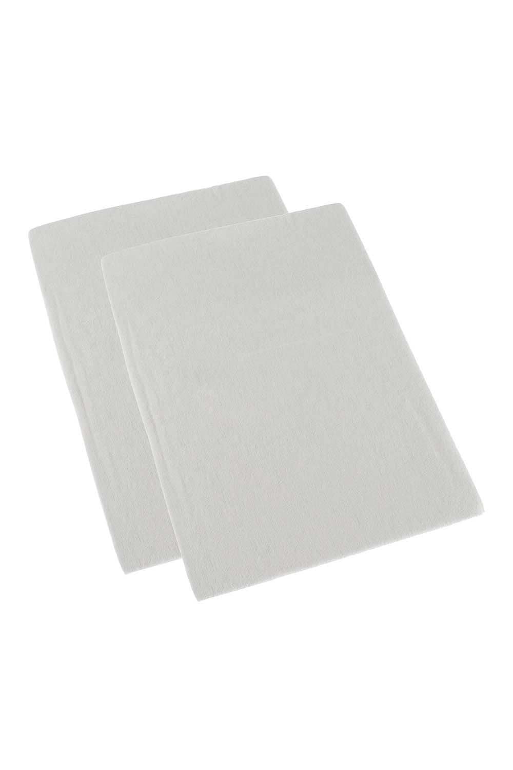 Homescapes 100% Brushed Cotton Cot Flat Sheet Pair, 100 x 150 cm image 1