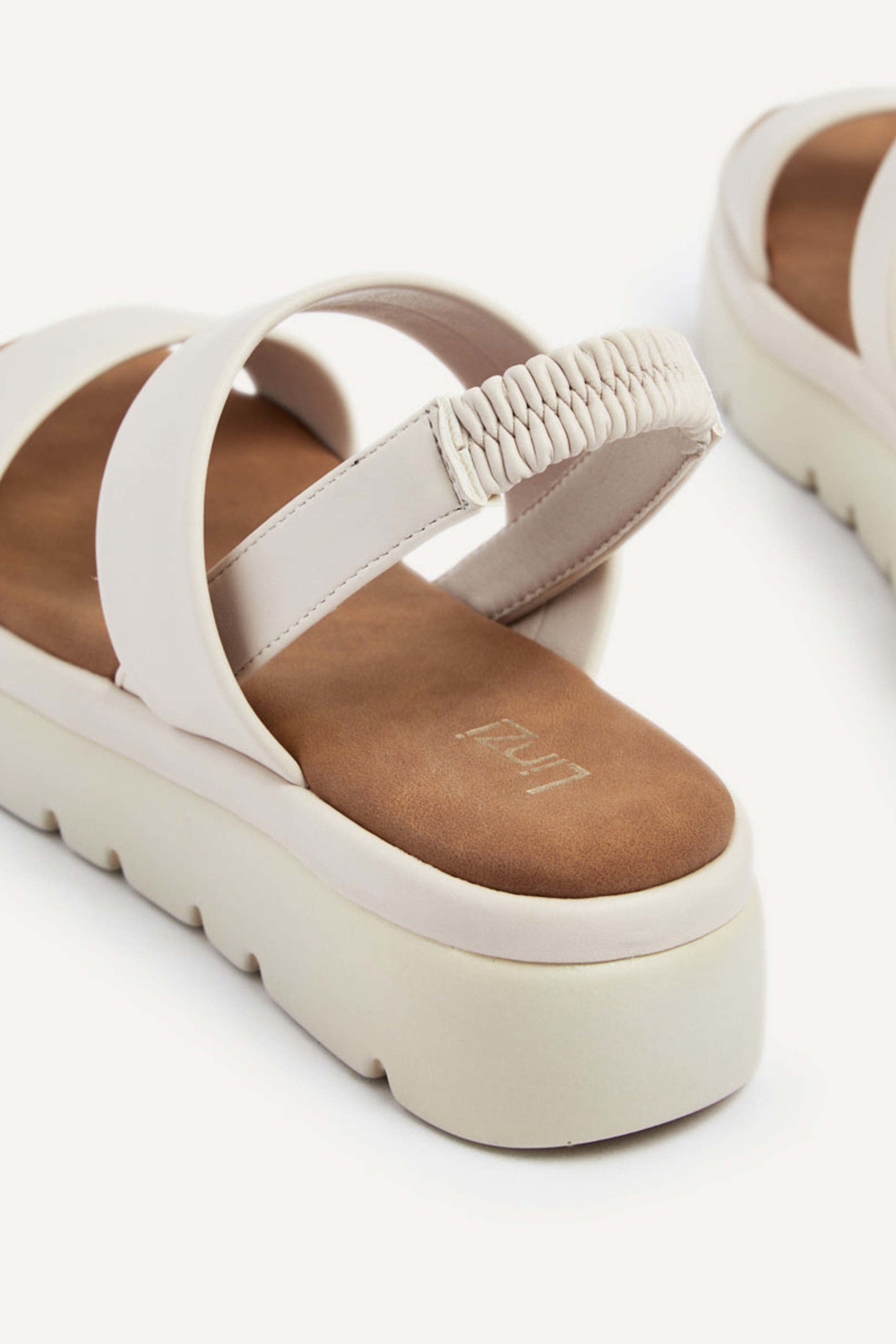 Linzi Gia Nude Chunky Flatform Sandals image 4