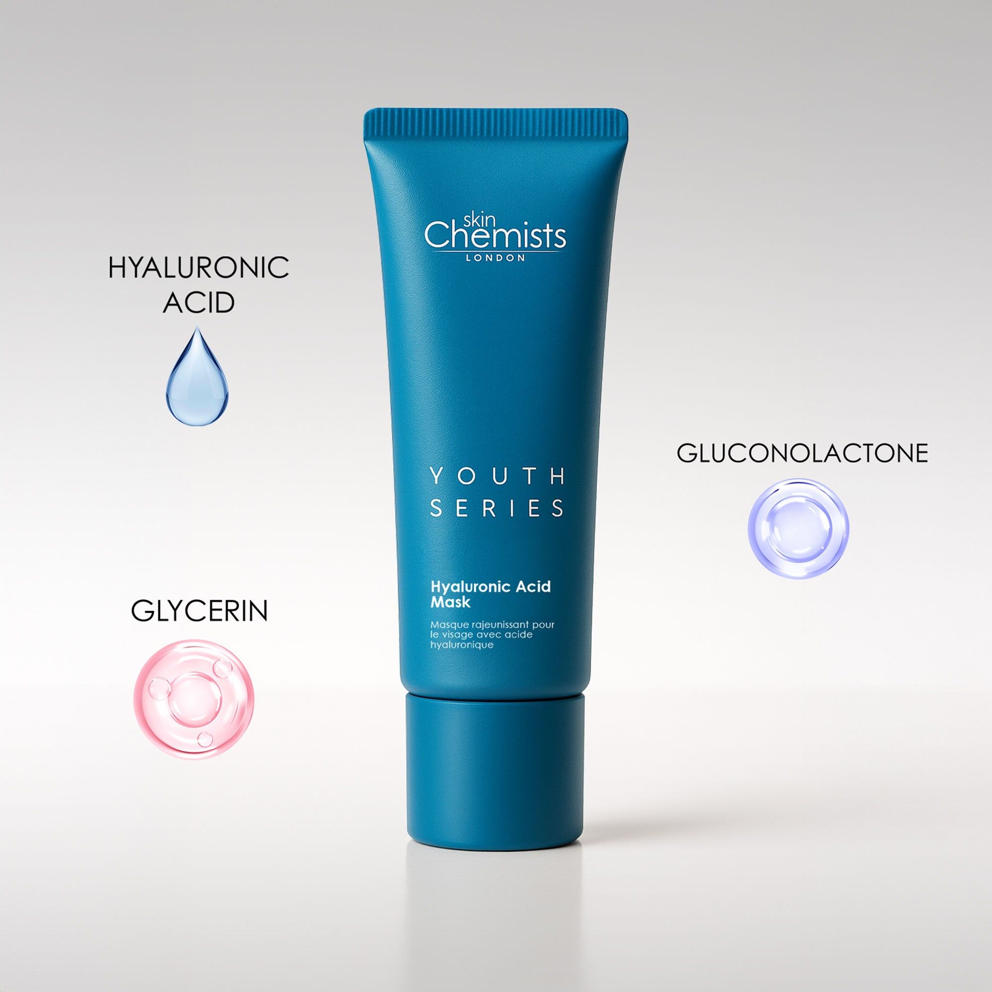 skinChemists Youth Series 1% Hyaluronic Acid Mask 50ml image 5