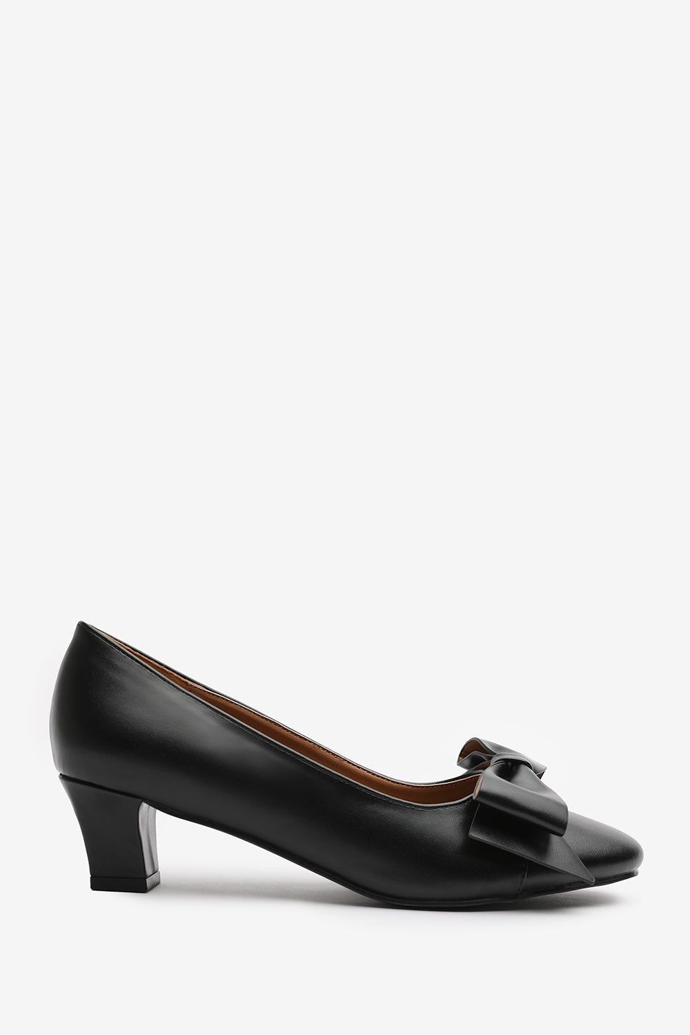 Where's That From 'Hope' Wide Fit Mid Heel Court Shoes With Bow Detail image 2