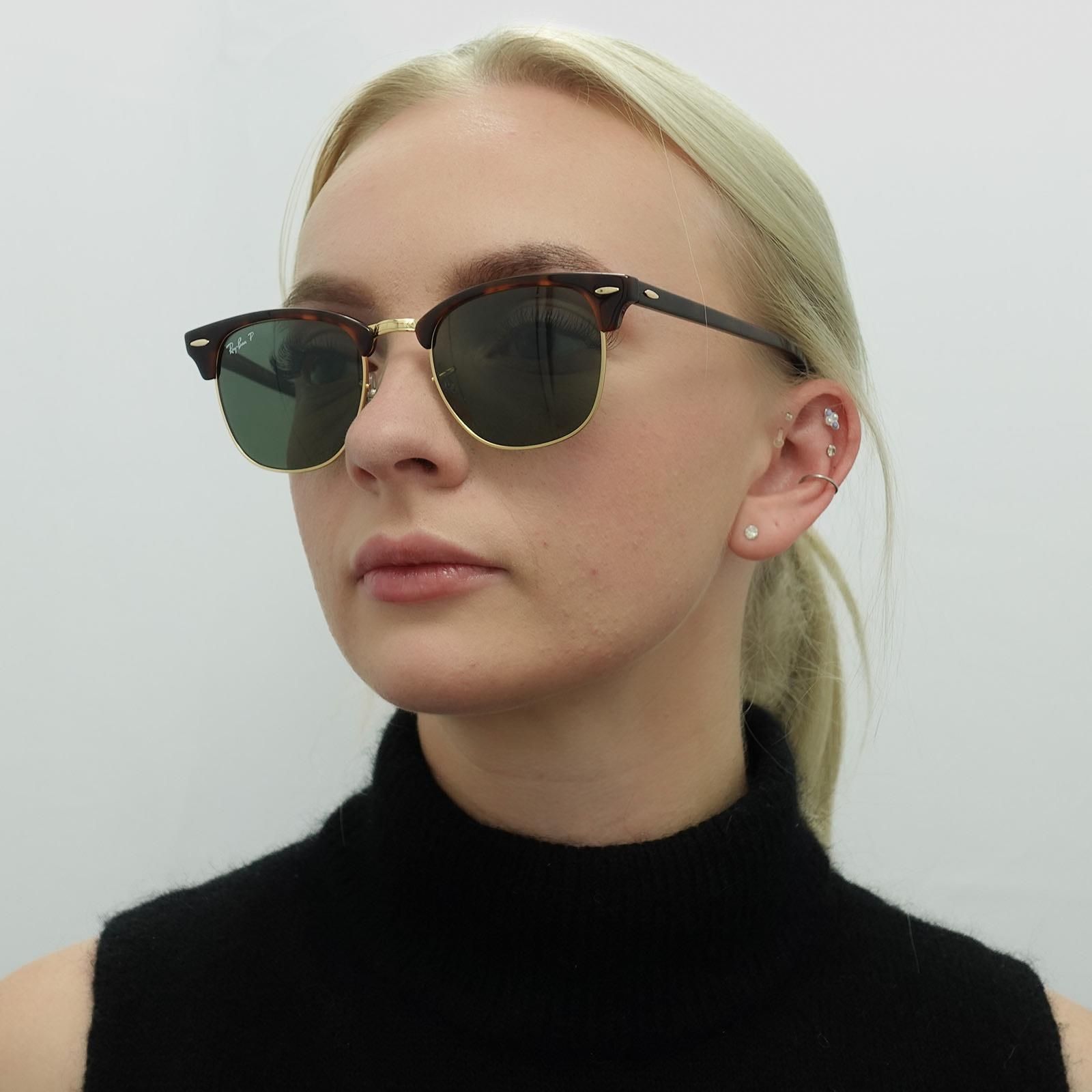 Ray-Ban Round Red Havana Green Polarized Sunglasses image 5