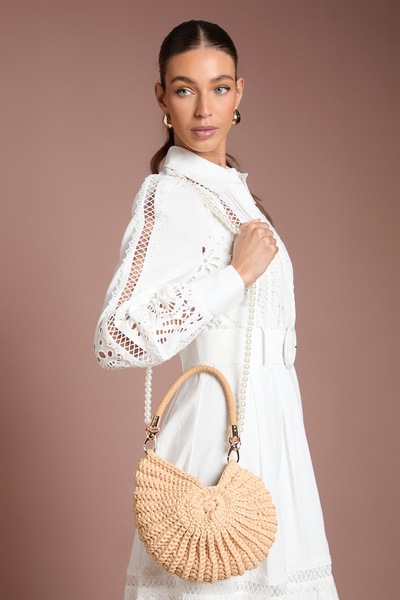 Coast Knitted Shell Grab Bag Neutral