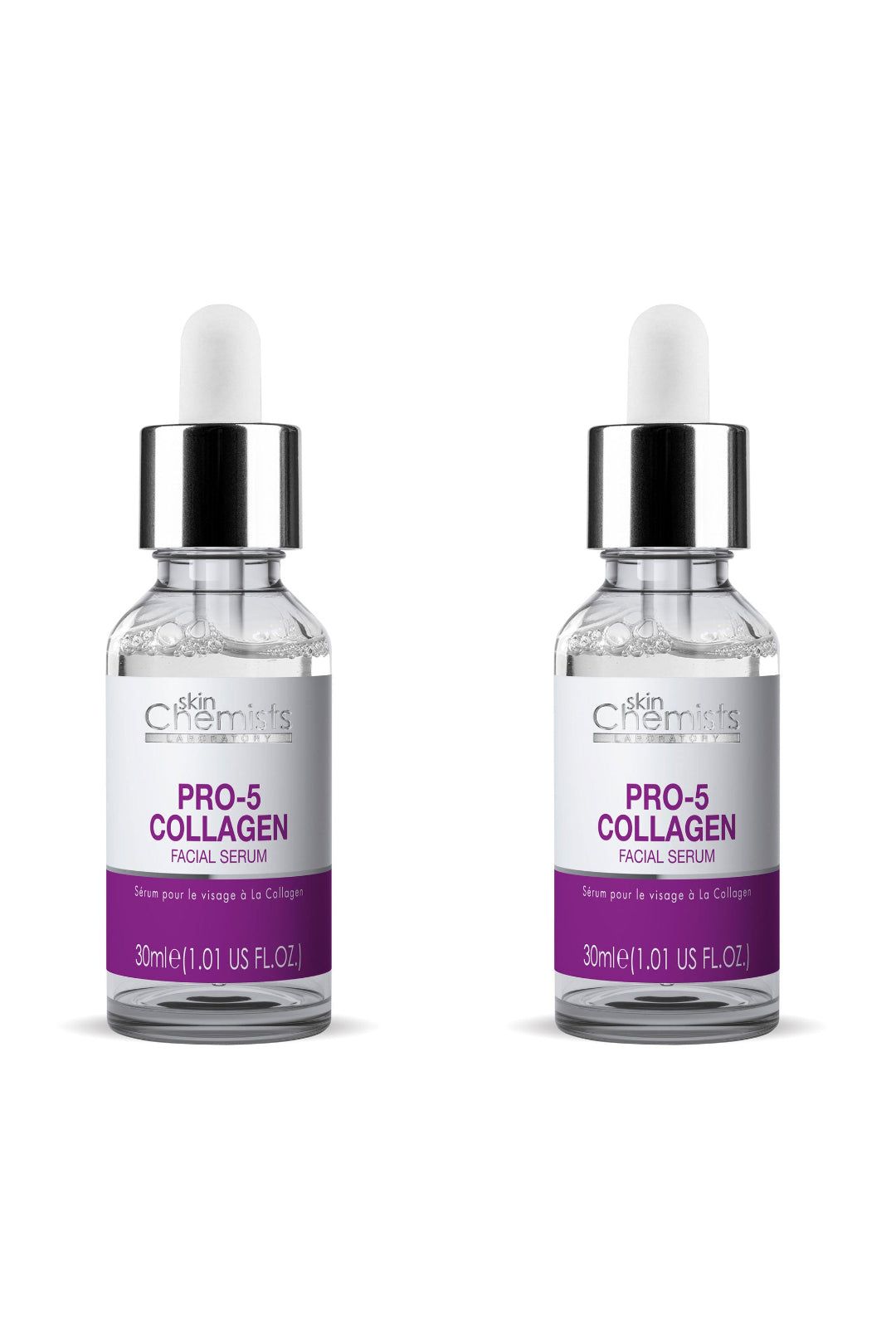 skinChemists professional Pro-Collagen 5 Facial Serum 30ml x 2 Duo Pack image 1
