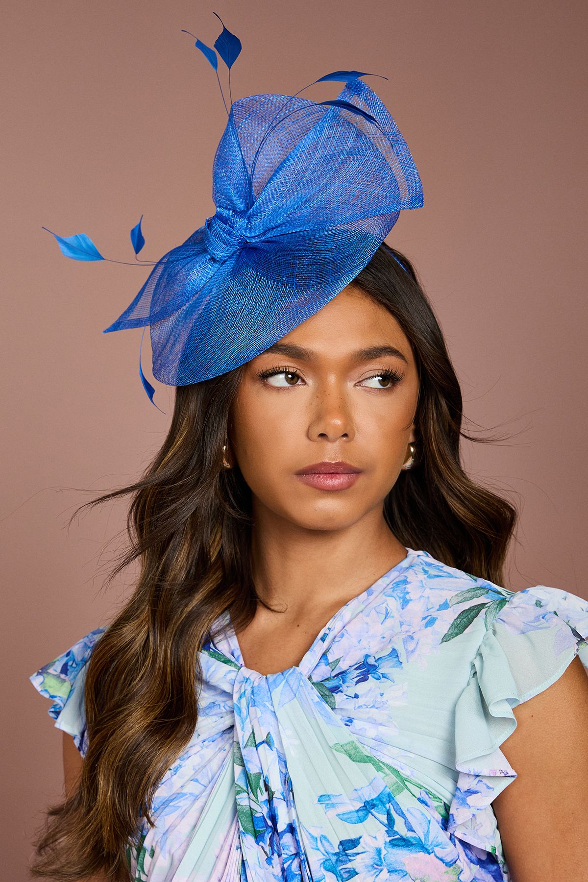 Coast Knot Detail Fascinator Cobalt image 2