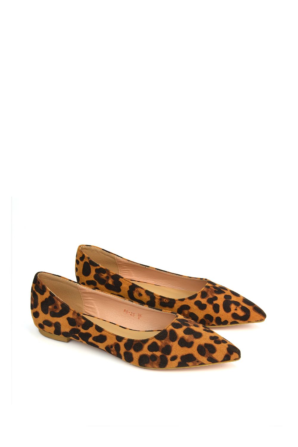 XY London 'Bubbles' Pointed Toe Slip on Flat Ballerina Pump Shoes image 4