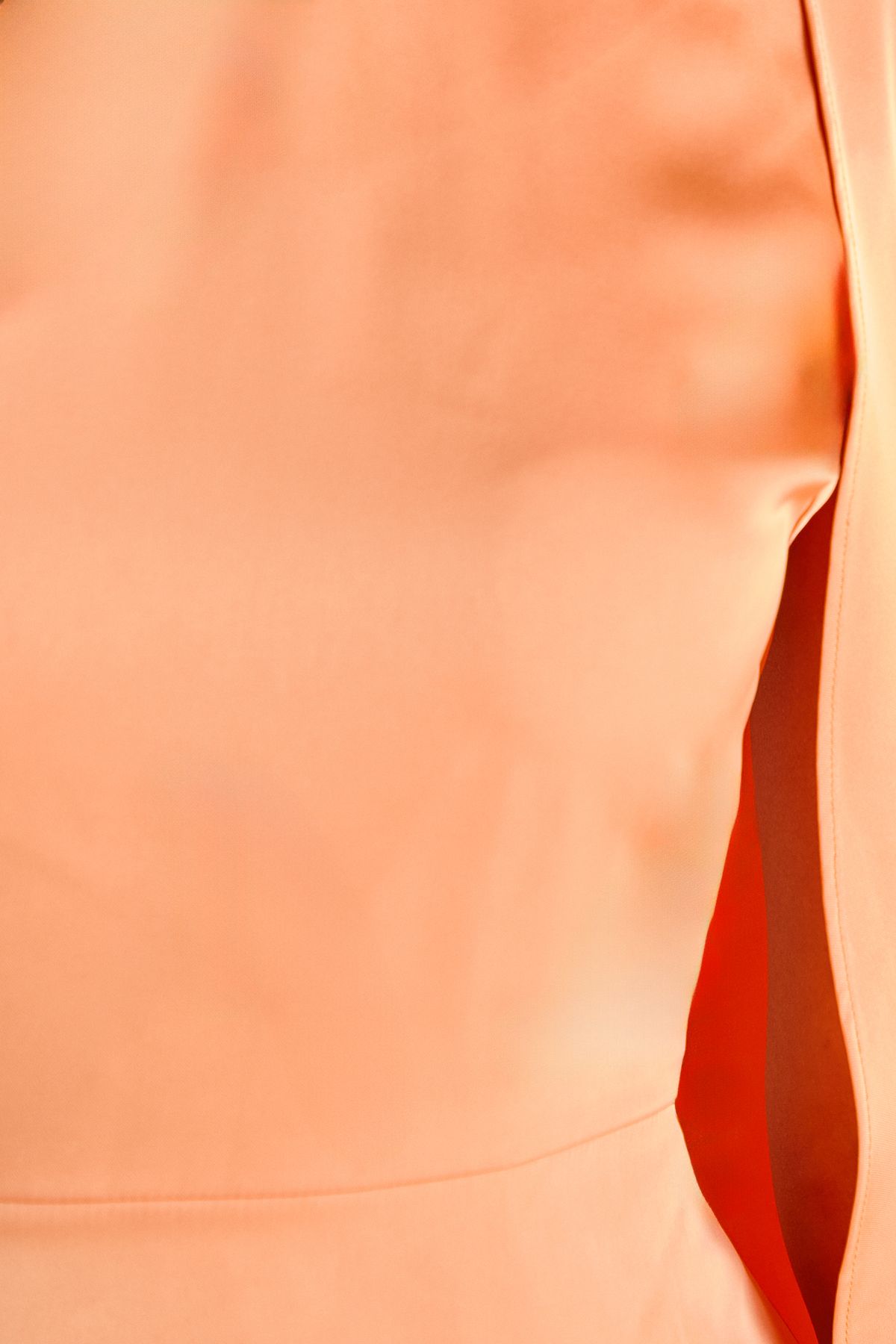 Coast One Shoulder Satin Mini Holiday Dress Orange image 5