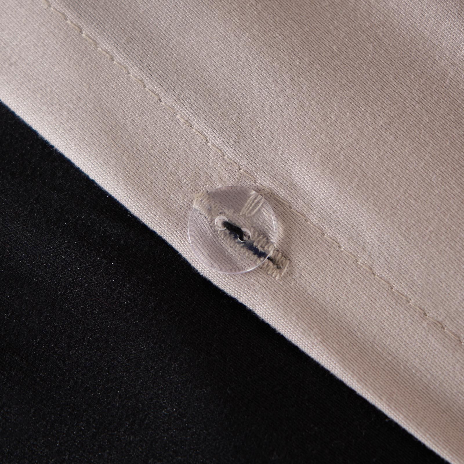 OHS Plain Reversible Duvet Cover With Pillowcase Set image 5