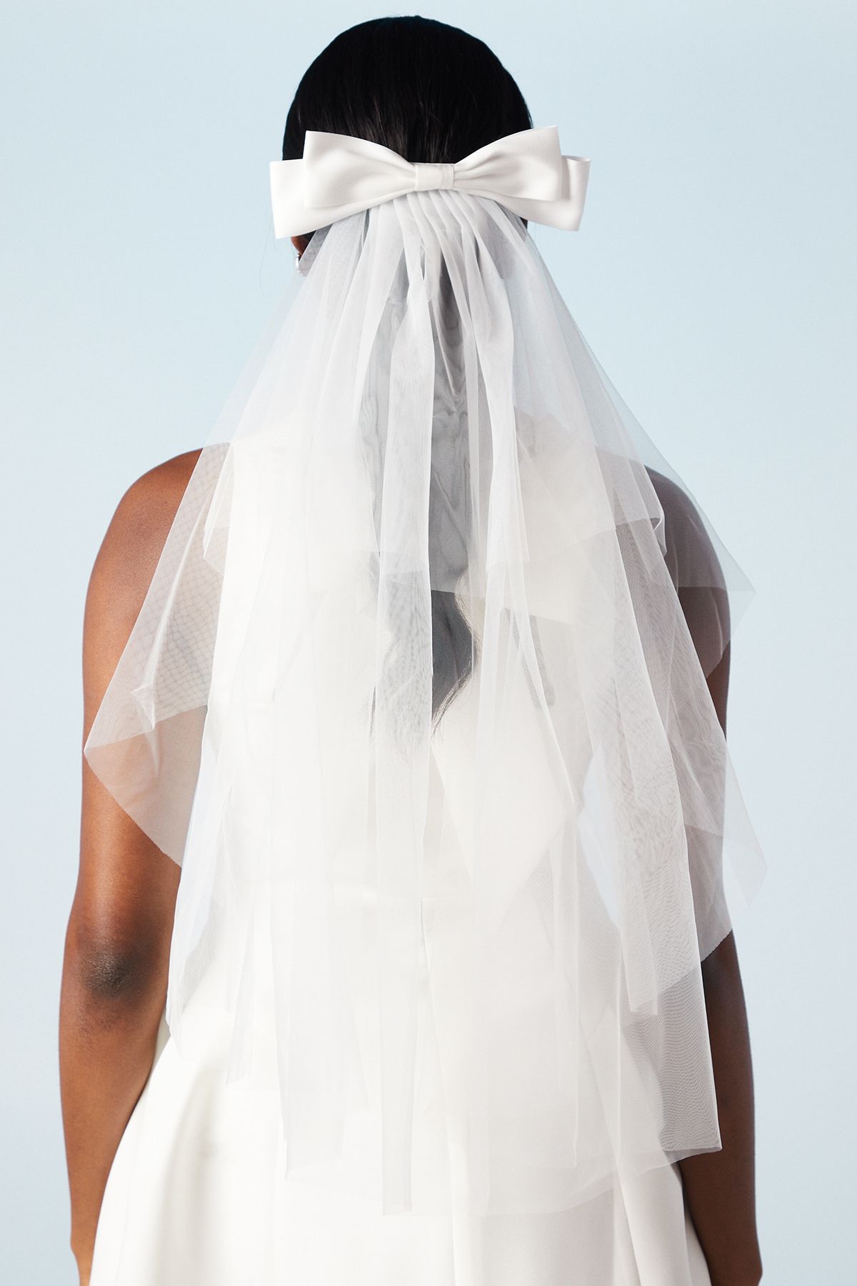 Coast Satin Bow Mini Bridal Veil Ivory image 4
