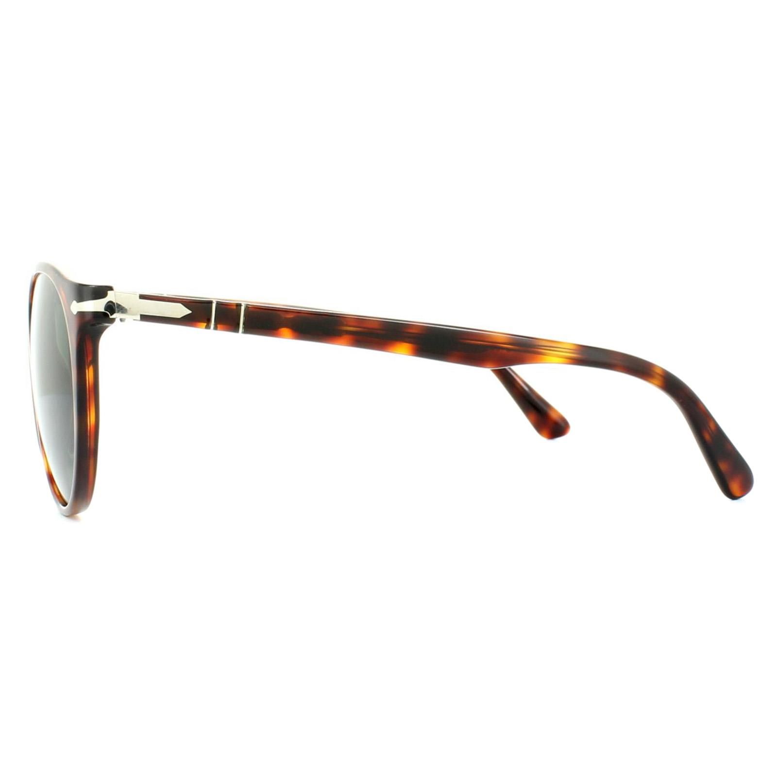 Persol Round Havana Grey Green Sunglasses image 3