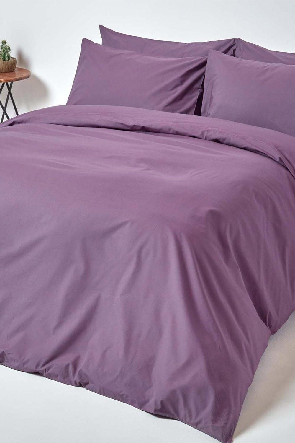 Homescapes Egyptian Cotton Duvet Cover with Pillowcase, 200 TC image 2