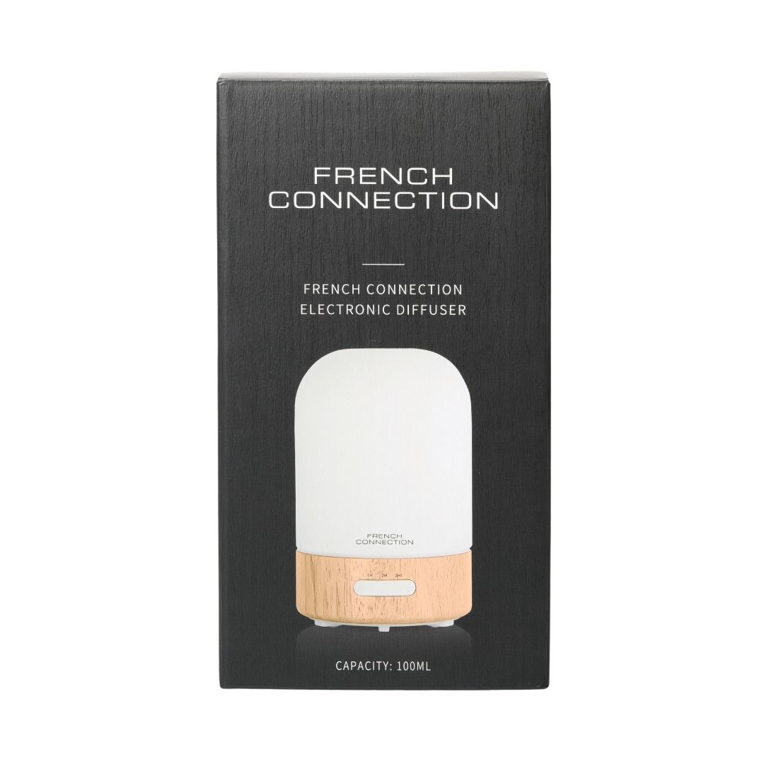 French Connection Ultrasonic LED Light Essential Oil Diffuser 100ML image 2