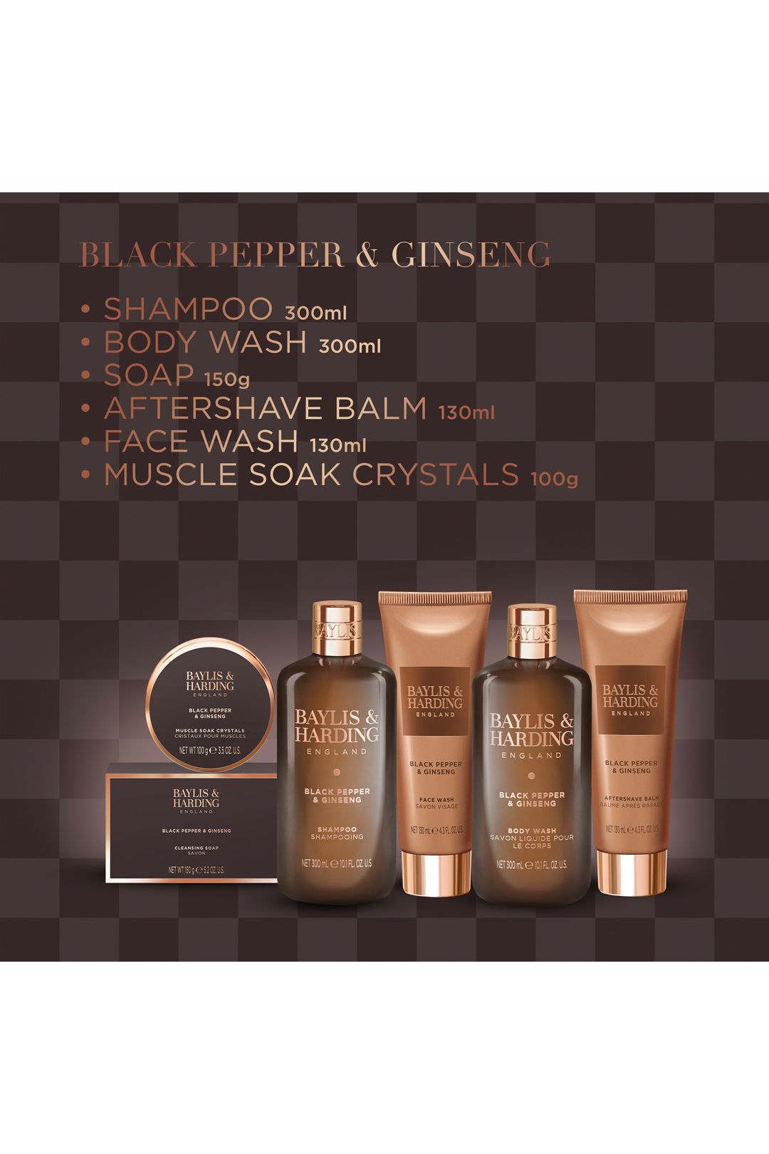 Baylis & Harding Black Pepper & Ginseng Men's Discovery Gift Set Multi image 4