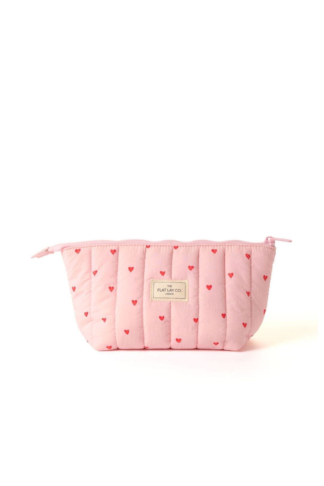 The Flat Lay Co Essential Makeup Pouch - Sweet Pink Hearts Multi image 1