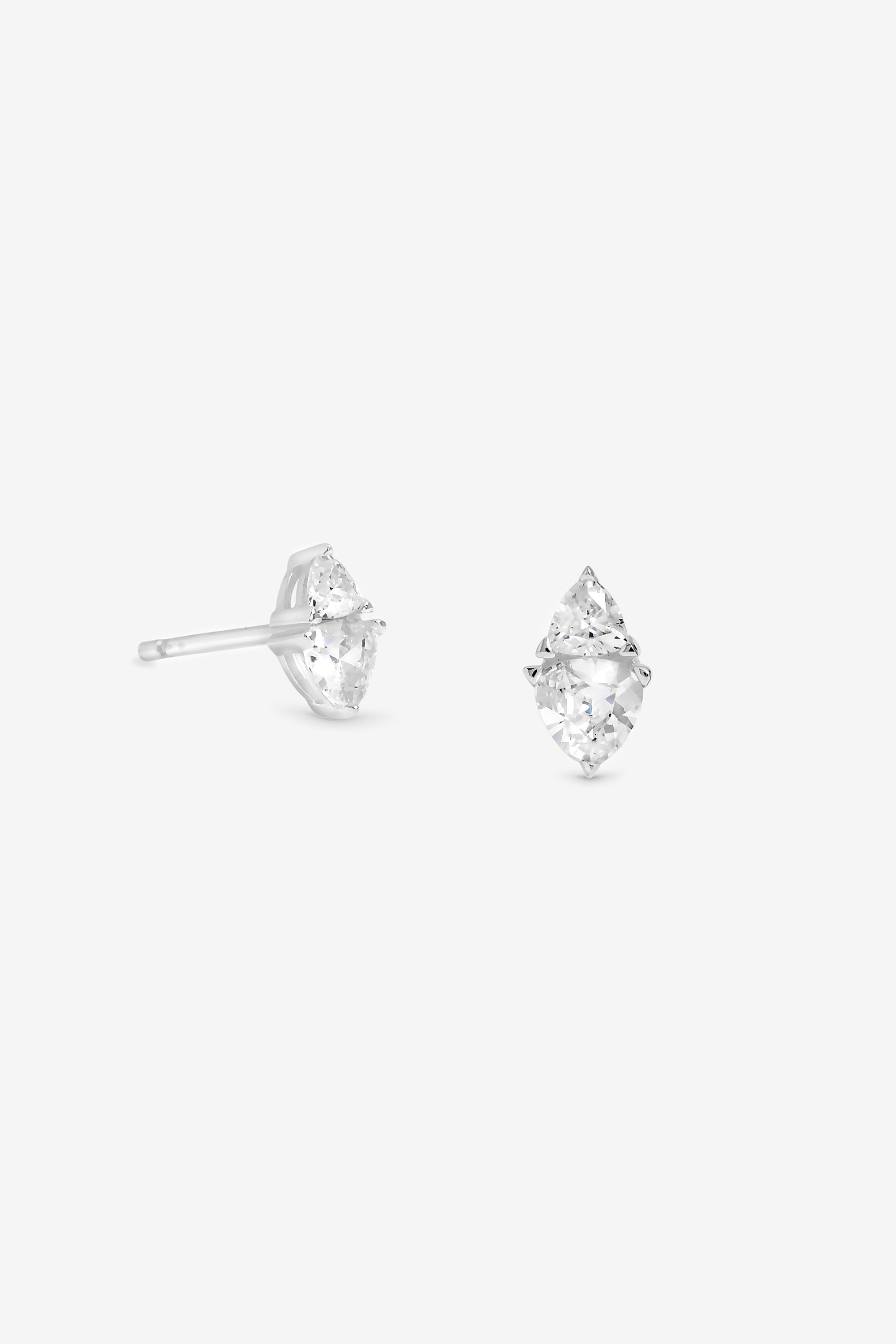 Simply Silver Sterling Silver 925 Cubic Zirconia Stud Earrings image 1