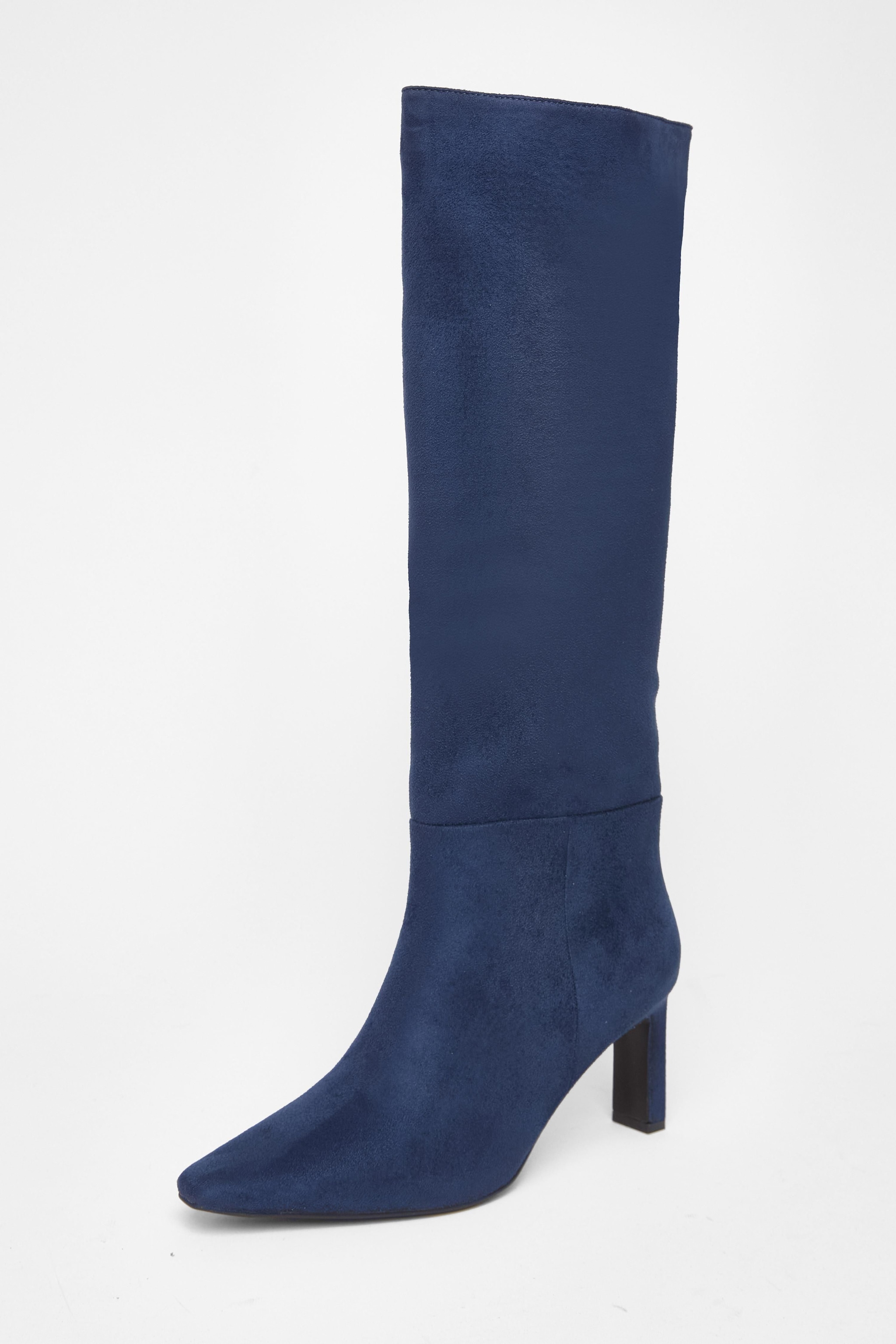 Quiz Navy Knee High Boots image 1